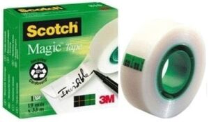 ROLLOS CINTA ADHESIVA SCOTCH-MAGIC 33MX19MM