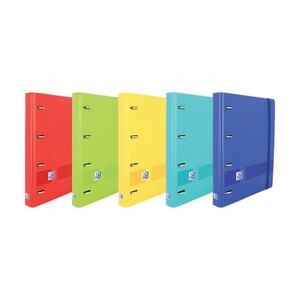 CARPETA CON RECAMBIO OXFORD EUROPEANBINDER LIVE&GO POLYFOAM 4 ANILLAS 35 MM CUADRO 5 MM DIN A4+ VERDE MANZANA