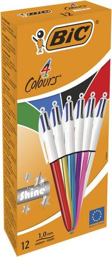 BOLIGRAFO BIC 4C SHINE COLORES SURTIDOS