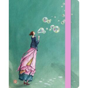 CUADERNO TAPA RIGIDA GAELLE CHICA BURBUJA 128H RAYADA 10X12