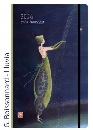 AGENDA ANUAL  2026 SEMANA VISTA GAELLE LLUVIA 13X22 CM