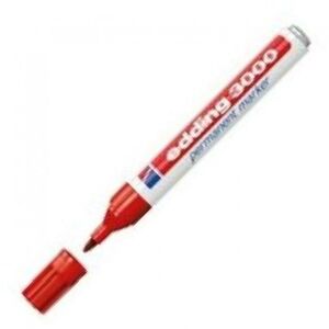 ROTULADOR EDDING 3000 ROJO PERMANENTE