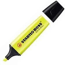 MARCADOR STABILO ORIGINAL AMARILLO