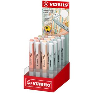 MARCADOR STABILO SWING COOL NATURE COLORS EXPOSITOR 16 UDS