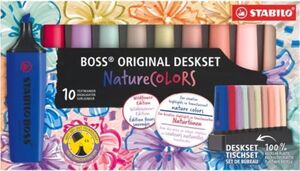 DESKSET 10 MARCADORES STABILO NATURECOLORS WILDFLOWER EDIT.