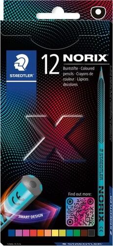 ESTUCHE 12 LAPICES DE COLORES SURTIDOS NORIX