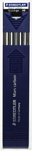 ESTUCHE 12 MINAS 2MM HB MARS CARBON STAEDTLER