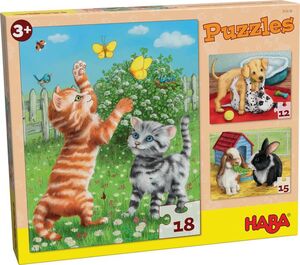 PUZZLES  HABA ANIMALES DOMESTICOS EVOLUTIVO