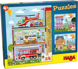 PUZZLES HABA PEQUEÑOS BOMBEROS 100