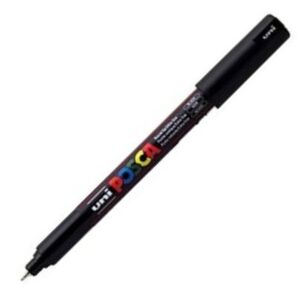 MARCADOR UNI-POSCA PC1MR COLOR NEGRO PUNTA 0,7MM