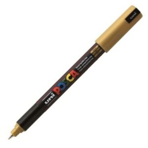 MARCADOR UNI-POSCA PC1MR COLOR ORO PUNTA 0,7MM