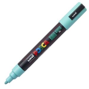 MARCADOR UNI-POSCA PC5M COLOR VERDE MARINO PUNTA 1.8-2.5MM