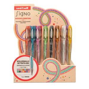 BOLIGRAFO UNIBALL SIGNO SPARKLING UM-120SP COLOR TURQUESA