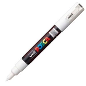 MARCADOR UNI-POSCA PC1M COLOR BLANCO PUNTA 0,7MM PC1M01