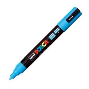 MARCADOR UNI POSCA PC.M5 COLOR AZUL CLARO PUNTA 1,8-2,5MM