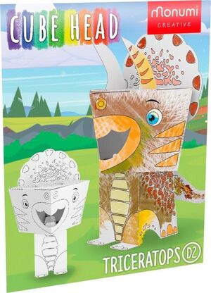 CABEZA CUBO DINO TRICERATOPS