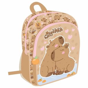 MOCHILA INFANTIL 29X24 CAPIBARA AMOROSOS