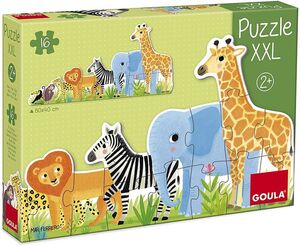 PUZZLE XXL DECRECIENTE SELVA MAR FERRERO 16 PIEZAS GOULA