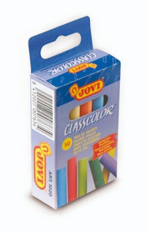 TIZA COLORES SURTIDOS JOVI CLASSCOLOR 10U