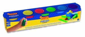 PLASTILINA BLANDIVER 110 CC COLORES SURTIDOS PACK 5