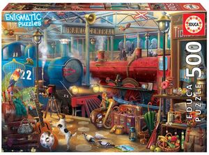 PUZZLE EDUCA 500 PIEZAS ESTACION DE TREN ENIGMATIC