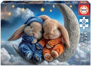 PUZZLE 100 PIEZAS SUEÑOS DE CONEJITOS