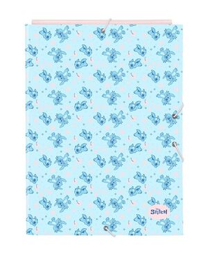 CARPETA CARTON FOLIO GOMAS SOLAPAS STITCH OHANA 26X33,5X2,5CM