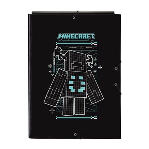 CARPETA CARTON FOLIO GOMAS SOLAPAS MINECRAFT SCREEN