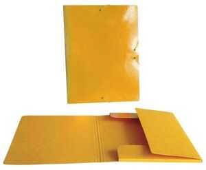 CARPETA SOLAPAS FOLIO PLASTICO BRILLO LASER AMARILLO