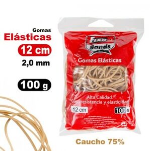 BOLSA 100G GOMAS ELASTICAS Nº10 2MMX10CM FIXO