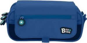 PORTATODO TRIPLE SOLAPA BITS & BOBS AZUL 23X10X10 CM