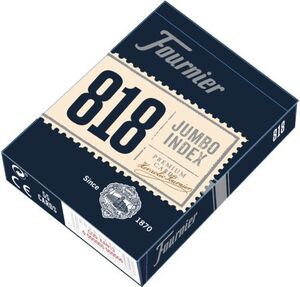 55 NAIPES POKER Nº818 ESTUCHE CARTON 2 INDICES GIGANTES