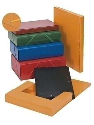 CARPETA DE PROYECTOS CARCHIVO CARTON PINTADO A4 GOMAS 7 CM ROJO