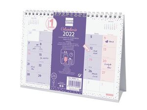 CALENDARIO 2022 FINOCAM SOBREMESA CHIC MORADO
