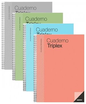 CUADERNO TRIPLEX A4 COLORES SURTIDOS