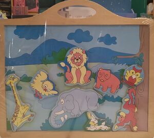 PUZZLE MADERA ANIMALES