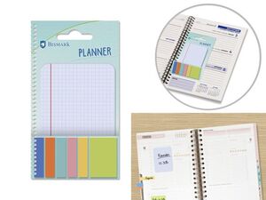 MINI NOTAS ADHESIVAS COLORES + CUADERNO NOTAS CUADRICULA