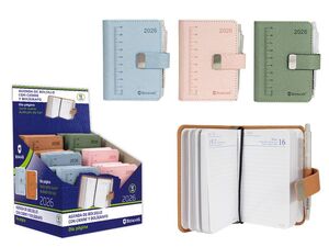 MINI AGENDA ANUAL 2026 D/P LUXE BROCHE Y BOLIGRAFO SURTIDAS