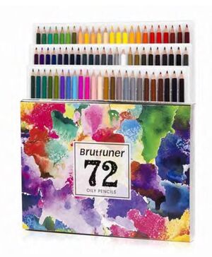 SET DE 72 LAPICES DE COLORES CON BASE DE ACEITE BRUT FUNER