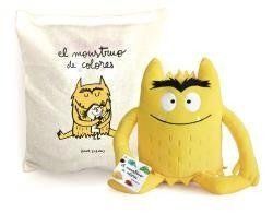 MONSTRUO DE COLORES AMARILLO ALEGRIA PELUCHE 35CM