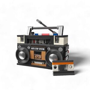 MAQUETA BLOQUES CONSTRUCCION RADIO CASSETTE