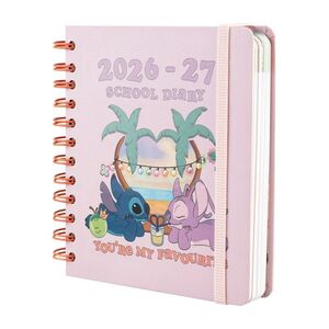 AGENDA ESCOLAR 26/27 D/P M 11 MESES DISNEY STITCH Y ANGEL