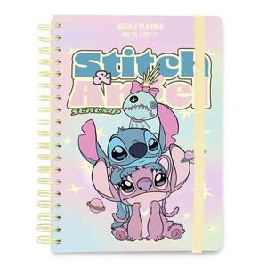 AGENDA ESCOLAR 26/27 S/V A5 12 MESES DISNEY STITCH Y ANGEL