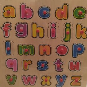 PUZZLE MADERA ABECEDARIO MINUSCULAS