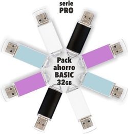 PENDRIVES 32GB USB 2.0 + 2 AURICULARES
