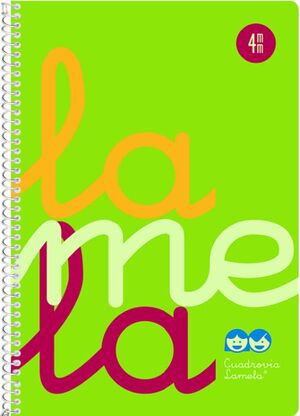 CUADERNO ESPIRAL 4º 80H 90G 4MM VERDE CUADROVIA PP.