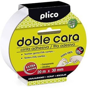 CINTA ADHESIVA DOBLE CARA 30 MM X 20 M