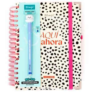 AGENDA OFFICE 2026 DIARIA AQUI Y AHORA + BOLIGRAFO REGALO