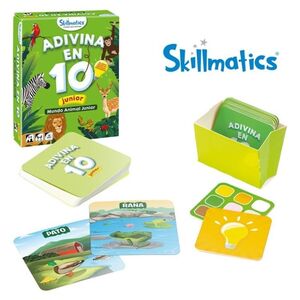 JUEGO DE CARTAS ADIVINA EN 10 MUNDO ANIMAL JUNIOR SKILLMATICS