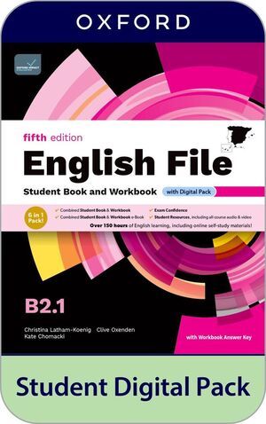 ENGLISH FILE 5TH EDITION B2.1. STUDENT'S BOOK AND WORKBOOK AND DIGITAL WITH KEY